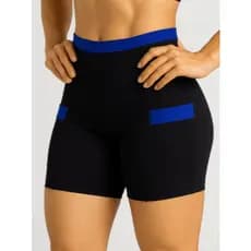 Kit 2 Bermuda Fitness Feminina Com Bolso Confortável Cintura Alta Reforçada