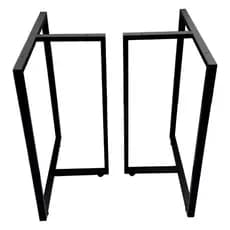 Kit 2 Pés de Mesa em T  Reforçado com Nivelador 75cm – Tubo 20x30 Industrial