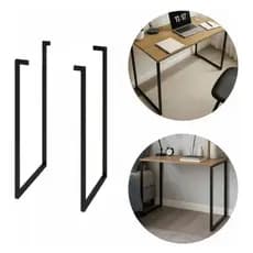 Kit 2 Pés de Mesa Industrial com 75cm Altura