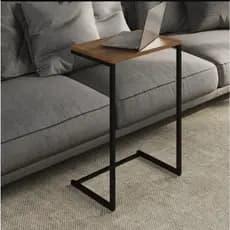 Pé de Mesa para apoio Lateral Sofá com Encaixe Estilo Industrial - 60x50x30cm