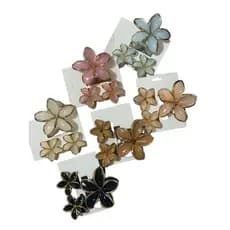 Kit presilha de flor para festa uma 8cm com dois 4.5cm