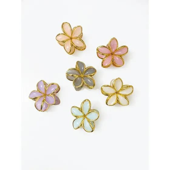 Presilha de cabelo de flor para festa tamanho 8cm KIt e Unidades Z1184