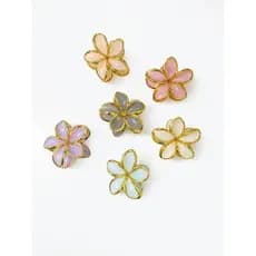 Presilha de cabelo de flor para festa tamanho 8cm KIt e Unidades Z1184
