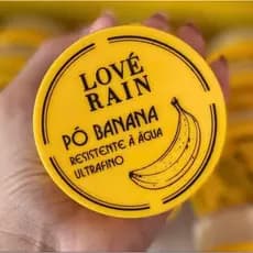 Pó Banana Compacto Resistente a água Aveludado Ultrafino Lové Rain
