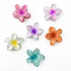 Grampos piranha de cabelo flor de festa tamanho 8cm kit e unidades