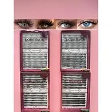 Love Rain Cílios Indivituais 9-14mm 240 pcs Cluter Natural Look Bandeja Mista DIY