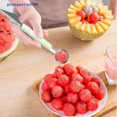 Descaroçador de frutas de aço inoxidável com duas cabeças onduladas