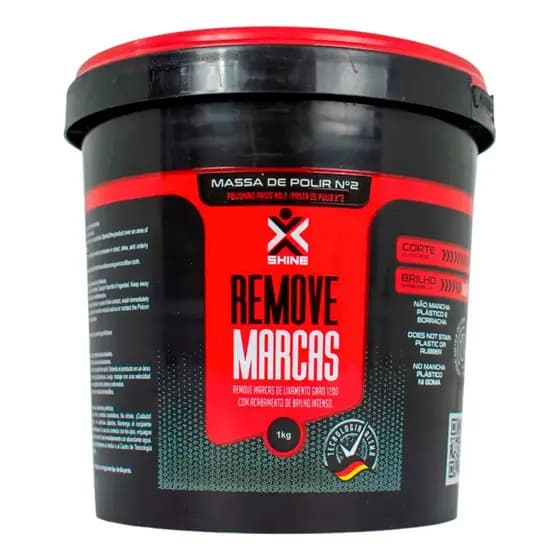 Massa De Polir N 2 Remove Marcas X-shine 1kg    cod/02