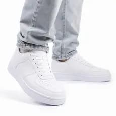 Tênis Casual Branco Masculino Feminino Academia Skate Sneakers