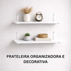 Kit 2 Prateleira Industrial Decorativa com Mão Francesa Invertida Nicho Decoração Casa