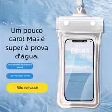 Capa Impermeável Universal para Celular - Bolsa Transparente Prova d'Água