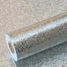 Papel Adesivo Alumínio Cozinha – Impermeável, Protetor Fogão/Pia/Armário, 3M/5M