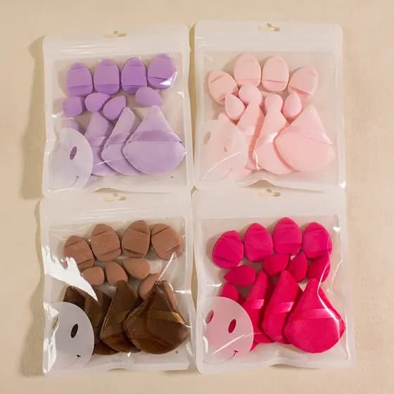 Kit com 12 Esponjas Multifuncionais para Maquiagem - Ideal para Todos os Produtos