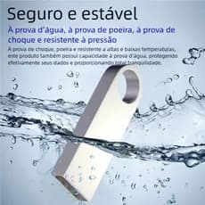 Pen Drive DataTraveler SE9 de Metal USB 2.0 - Todas as Capacidades (8GB a 256GB)