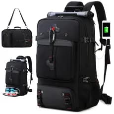Mochila de Viagem Grande Capacidade Unissex | Multifuncional para Laptop Notebook Impermeável Resistente à Água