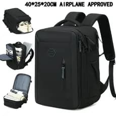 Mochila de viagem, mochila para laptop, mochila de lazer multifuncional, impermeável, uso de companhias aéreas