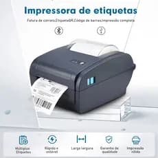 Impressora Térmica Etiquetas de Envios Bluetooth USB 110mm Logística Código de Barras E-commerce Profissional 80D