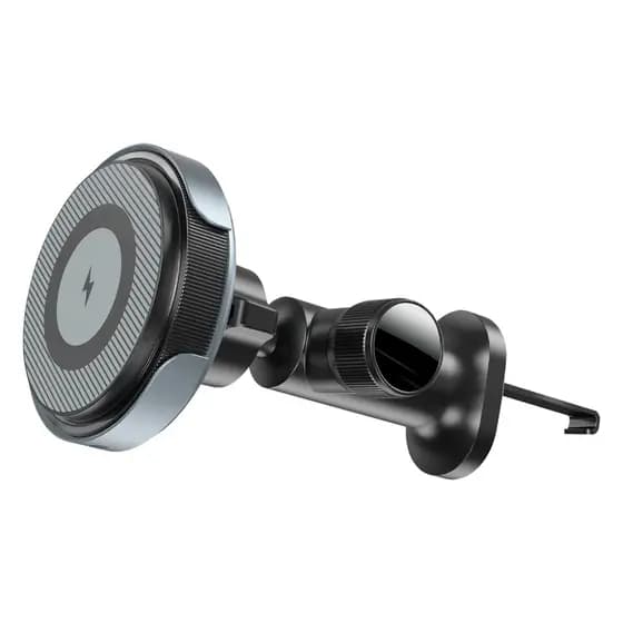 Carro suporte de telefone móvel absorvente magnético com carregamento sem fio Navegação suporte de telefone móvel de car