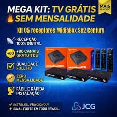 Kit 5 Receptor Century Mediabox Se 2 Full Hd Hdmi