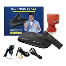 Kit Receptor Vivensis Vx10 Sat Hd + Lnbf Duplo