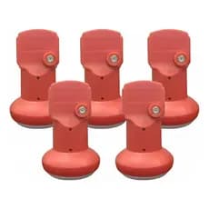 Kit 5 Lnbf Ku Universal Digital Banda Simples 5g Vivensis