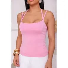 Corselet Suplex com Toque de Poliamida • Alta Compressão • Versátil • blusa regata q e Modela o Corpo