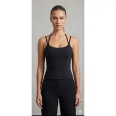 Corset Feminino, Suplex Cropped e Regata Alcinha Toque Poliamida – Moda Bloguerinha Tendência Verão