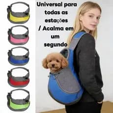 Bolsa Transversal para Pet Cachorro e Gato | Confortável e Prática | Até 6KG