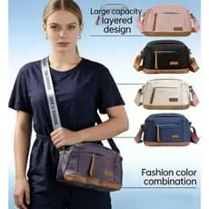 Bolsa Feminina à Prova d'Água e Resistente ao Desgaste - Várias Cores Disponíveis