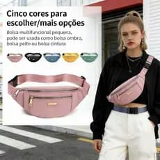Bolsa de cintura esportiva à prova d'água para celular, feminina, moderna, versátil, pequena,masculina.Bolsa transversal
