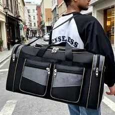 Bolsa de ombro dobrável com grande capacidade Perfeita para viagens aéreas trabalho e lazer, prática para uso diário