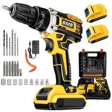 Parafusadeira Furadeira 48V 2 Baterias Com Maleta e Acessorios Completo