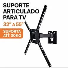 Suporte Articulado para TV 32 a 55'' Reforçado Universal Até 30 Kg