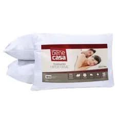 Travesseiro Hiper Firme Tecido Matelassado 50x70cm 100% Poli Bene Casa