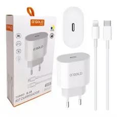 Carregador Turbo 30w Lightning IOS USB-C Fonte E Cabo para X  XR SE 11 12 13 14 PRO MAX ENVIO RÁPIDO