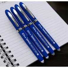Caneta Apagável 0.8mm Azul ou Preta – 2, 5 ou 10 Unidades | Escrita Suave, Apaga Fácil, Ideal para Estudos!