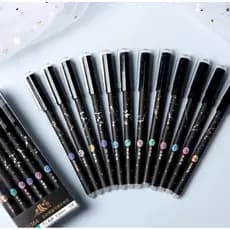 Caneta Apagável Signos Zodiacais 0.5mm – Kit 2 5 ou 12 Canetas Gel Astros Constelações Escrita Fina Preta