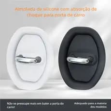 4 Peças Borracha Amortecedor - Protetor Anti Impacto Fechadura Porta do Carro