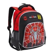 Mochila Escolar Creche Infantil Denlex Homem Aranha Vermelha Preta