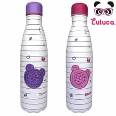 Garrafa Térmica Oficial Luluca Inox 500ml LU26312 Rosa/Roxa
