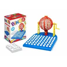 Jogo de Bingo com Globo Giratório, Bolinhas Numeradas e 48 Cartelas – Bingo de Mesa para Família, Festas e Diversão