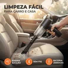 Aspirador Portátil Sem Fio Recarregável Carro Sofá Teclado