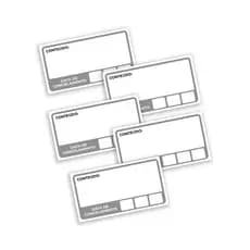 100 Etiquetas Adesivas para Marmitas e Produtos Congelados 3x5,5 cm – Organização para Freezer