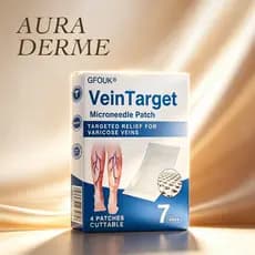 VeinTarget Care Patches (4 Adesivos/Caixa) – Fórmula Suave Para Cuidados Diários Com A Pele Das Pernas , Adesivo Respirá