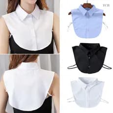 TCH 1 Peça Camisa Destacável Gola Falsa Para Mulheres Blusa Suéter OL Lapela Colar