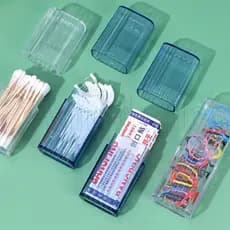 Para Escritório Escolar De Viagem Portátil Fone De Ouvido Com Cordas De Cabelo Classificar Caixas Mini Toothpick Band-ai