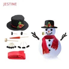 Kit De Confecção De Vestir Boneco De Neve JESTINE , Nariz De Cenoura , Decoração De Natal , Faça Você Mesmo