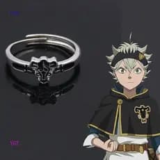 FED Anime Black Clover Quartet Knights Cosplay Anel Demoníaco Asta Anéis De Liga Ajustáveis Acessórios De Propulsão De J