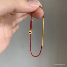 Estilo antigo corda vermelha tibetana pulseira sorte sorte boa sorte contínua minoria All-Match mão jóias