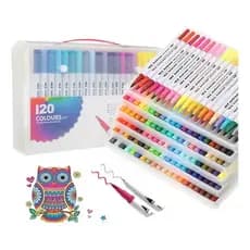 Caneta Brush Pen Dual Brush Ponta Dupla Para Letteringg